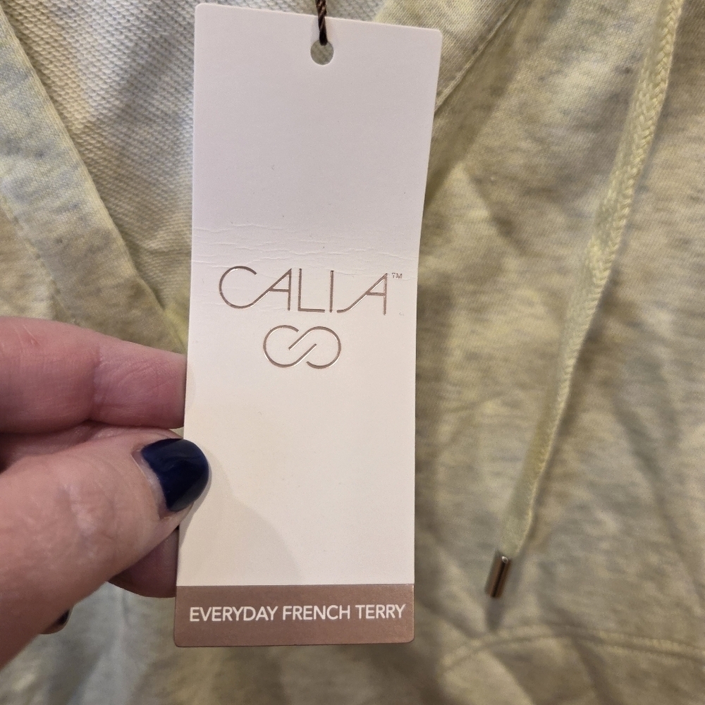 CALIA by Carrie Underwood Split Neck Hoodie Light Green Heather XS NWT - Picture 6 of 12
